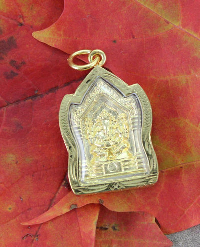 Pendants Gold Plated Ganesh Buddha Thai Amulet jpthai29