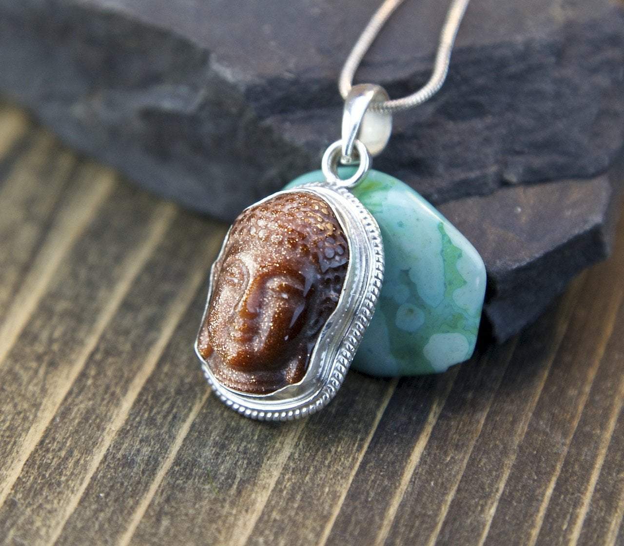 Pendants Goldstone Buddha Pendant jpbuddha30