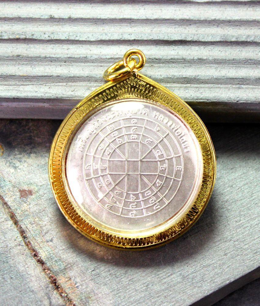 Pendants Large Colorful Thai Gold Buddha Amulet jpthai36