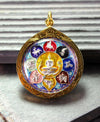 Pendants Large Colorful Thai Gold Buddha Amulet jpthai36