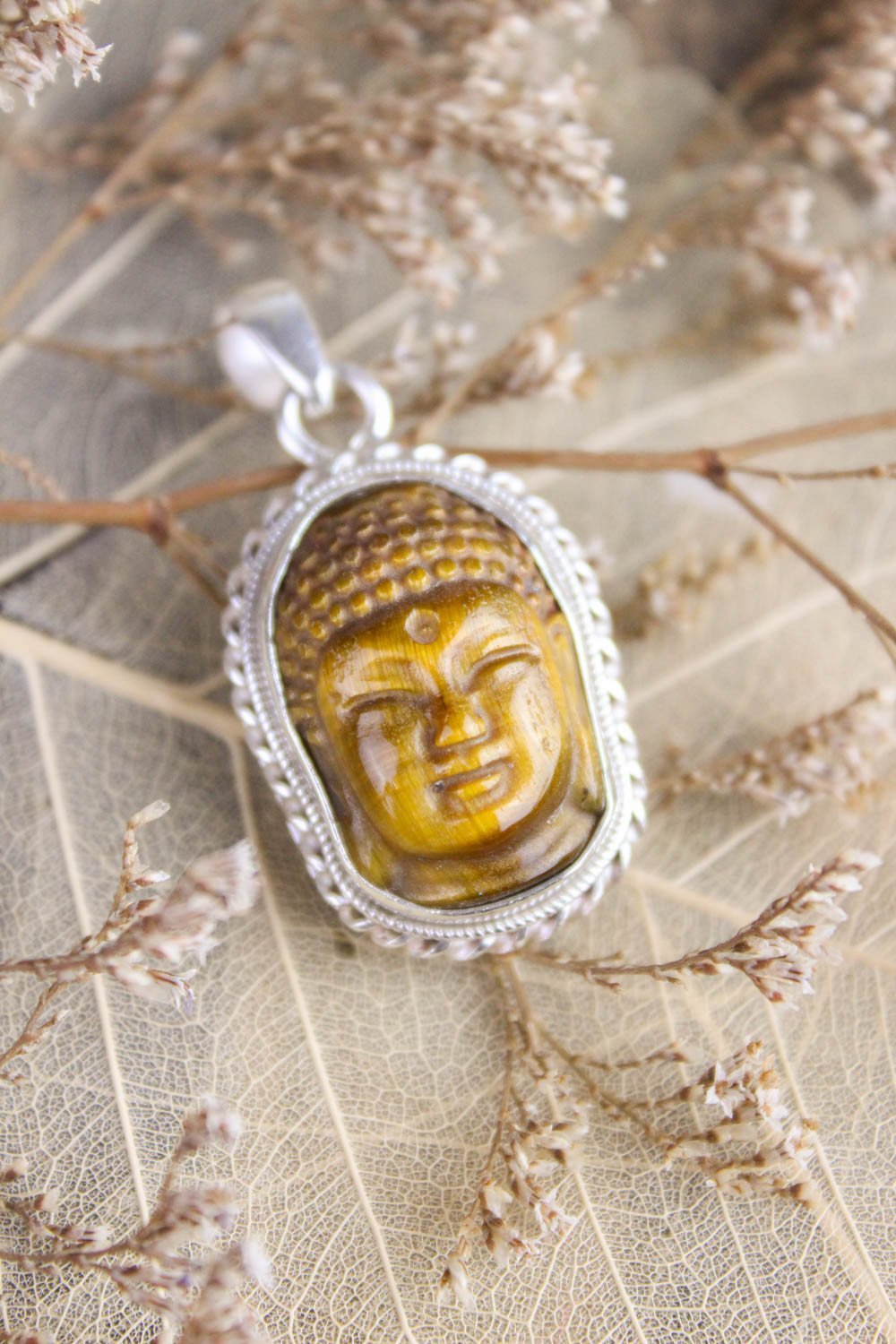Pendants Stunning Tiger Eye Buddha Pendant JPBUDDHA34