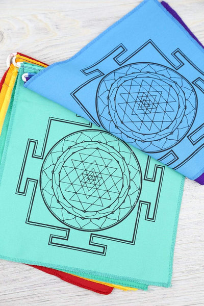 Prayer Flags Chakra Color Sacred Geometry Prayer Flags PF138