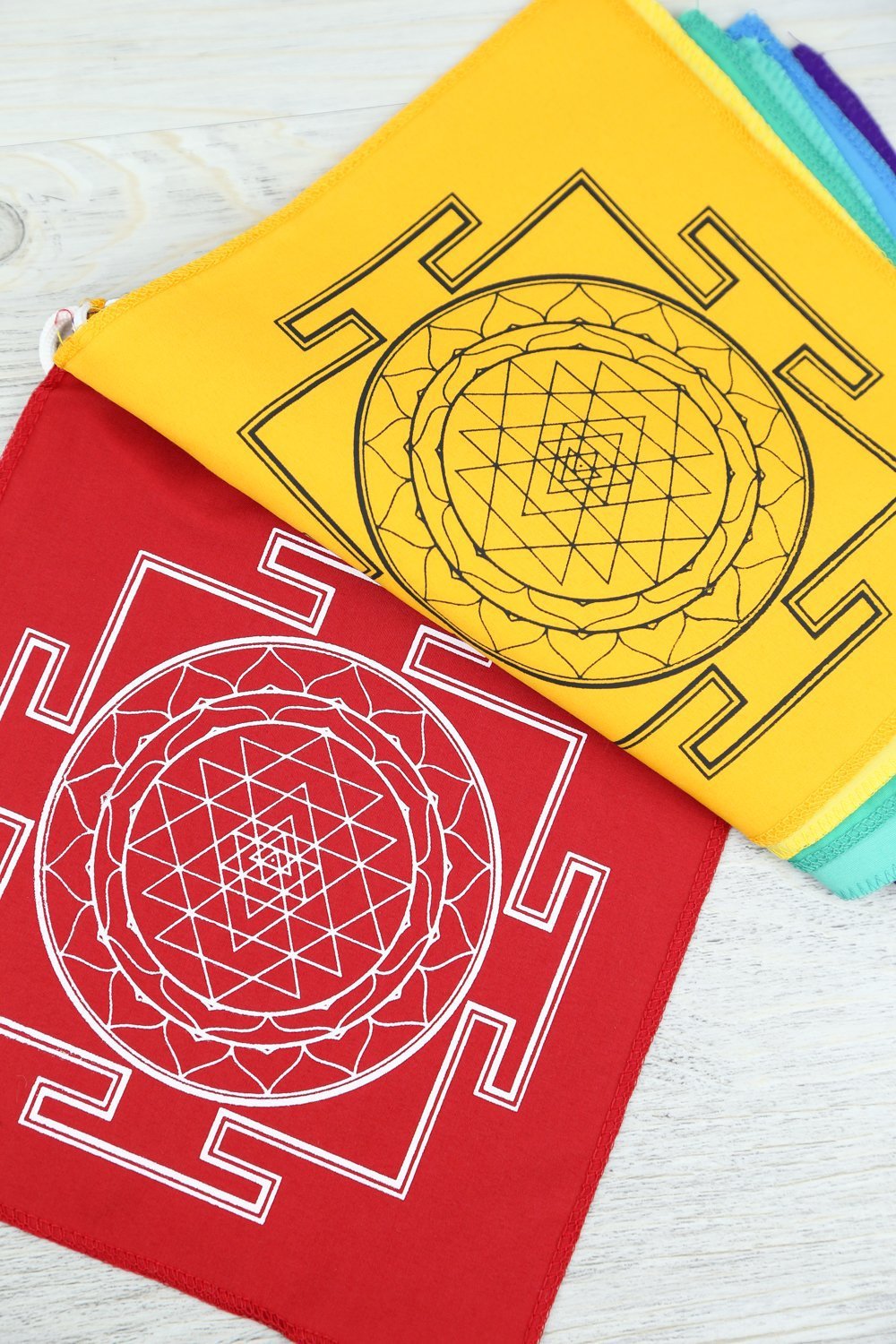 Prayer Flags Chakra Color Sacred Geometry Prayer Flags PF138
