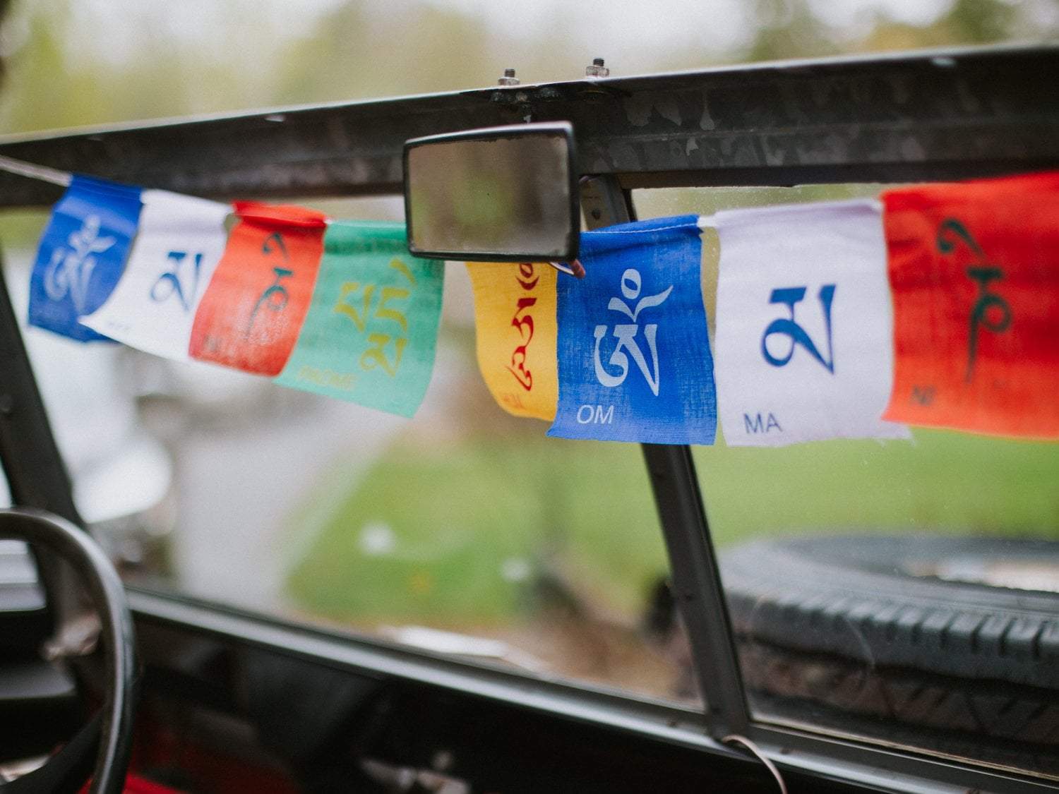 Compassion Mantra Prayer Flags - DharmaShop