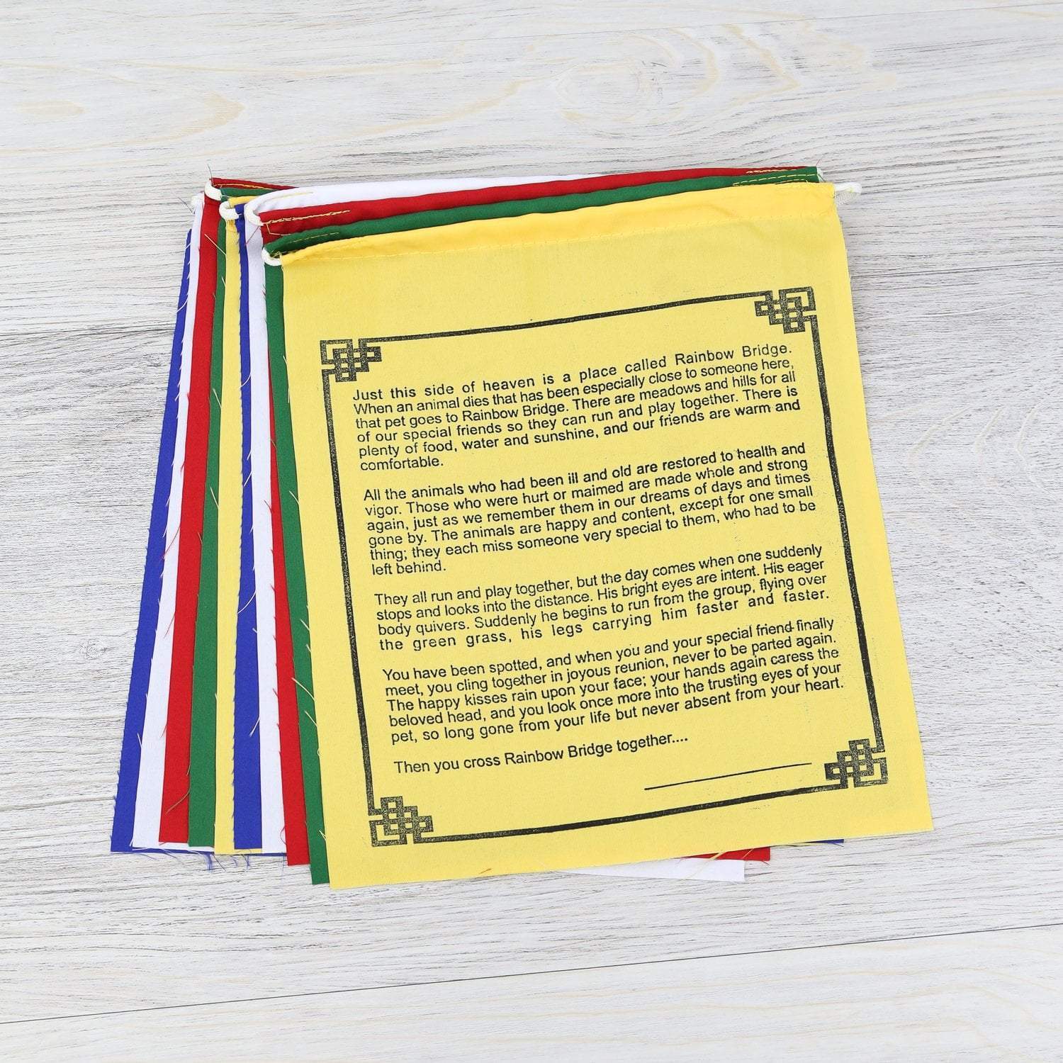 Prayer Flags Default Rainbow Bridge Prayer Flags pf033
