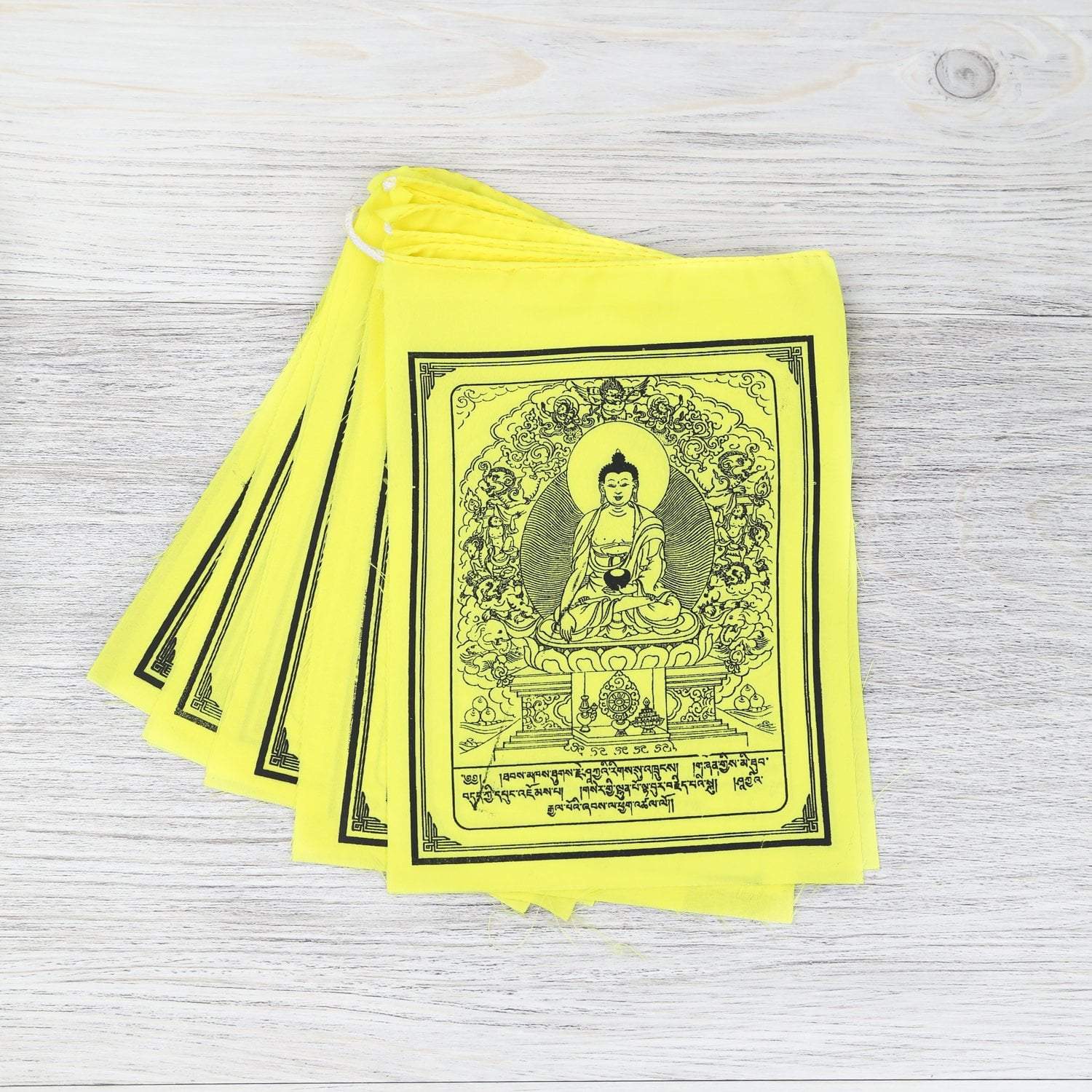 Prayer Flags Yellow Shakyamuni Buddha Prayer Flags PF141