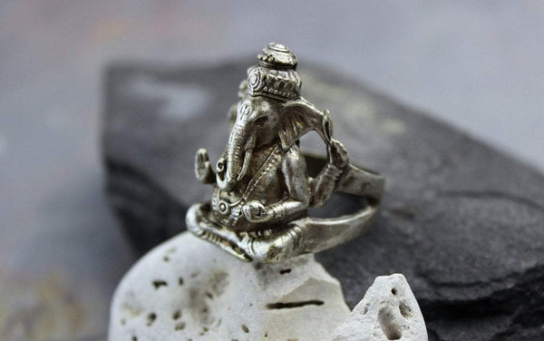 Buy Lord Ganesha, Ganesh Ring, Religious Brass Ring, Elephant Ring,  Handmade Ring, Statement Ring, Spiritual Ring, Indian Traditional Ring  Online in India - Etsy