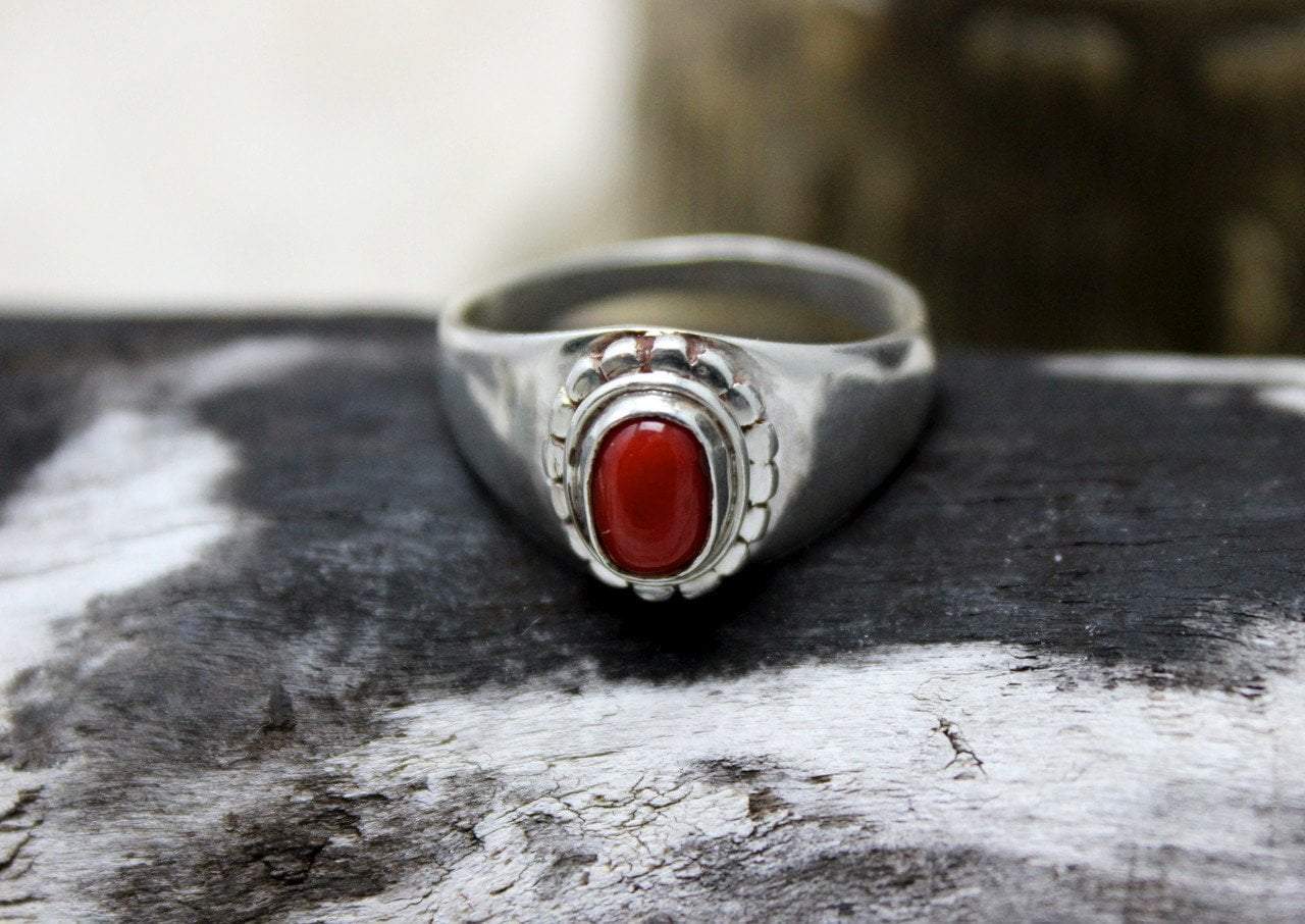 Red Gemstone Ring, Coral Ring, Coral Statement Ring, Engagement Ring, Gold Coral  Ring, Women's Ring, Fashion Ring, Precious Stone Ring - Etsy