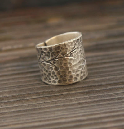 Rings 5 Silver Branches Ring jr110.05