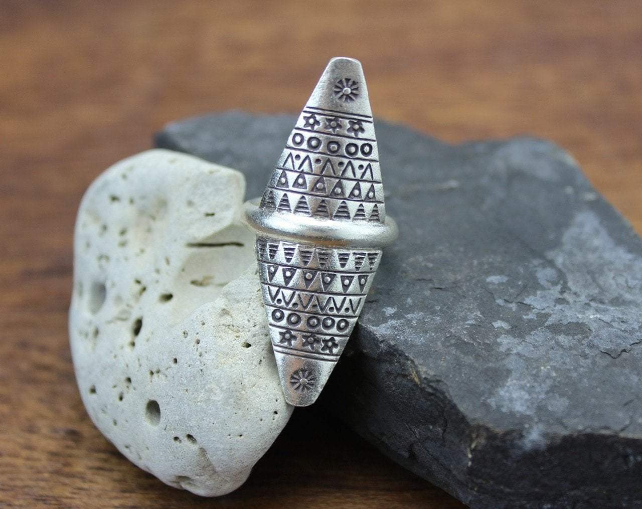 Point Ring Stamped Point Ring - DharmaShop