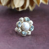 Rings 5 Topaz and Pearl Ring JR242.05