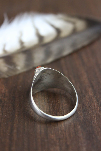 Rings 6 1/2 Antique Coral Passion Ring JR042.65