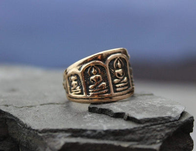 Rings 8 Copper 5 Buddha Ring JR137.08