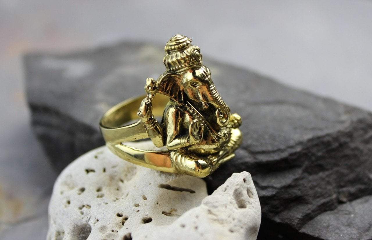 Buy Real Impon Finger Ring Lord Ganesh Design FR1278