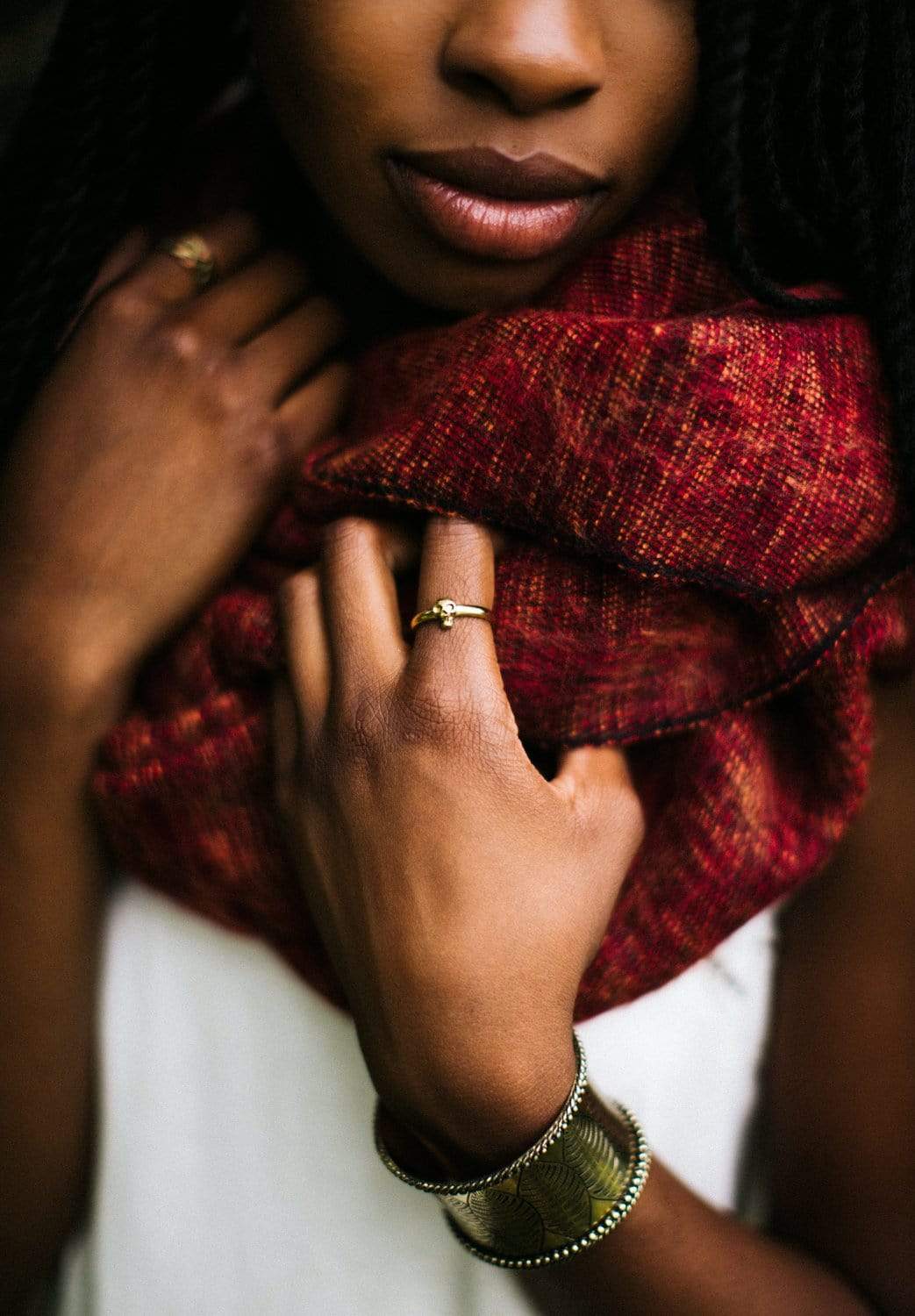 Brass Skull Impermanence Ring