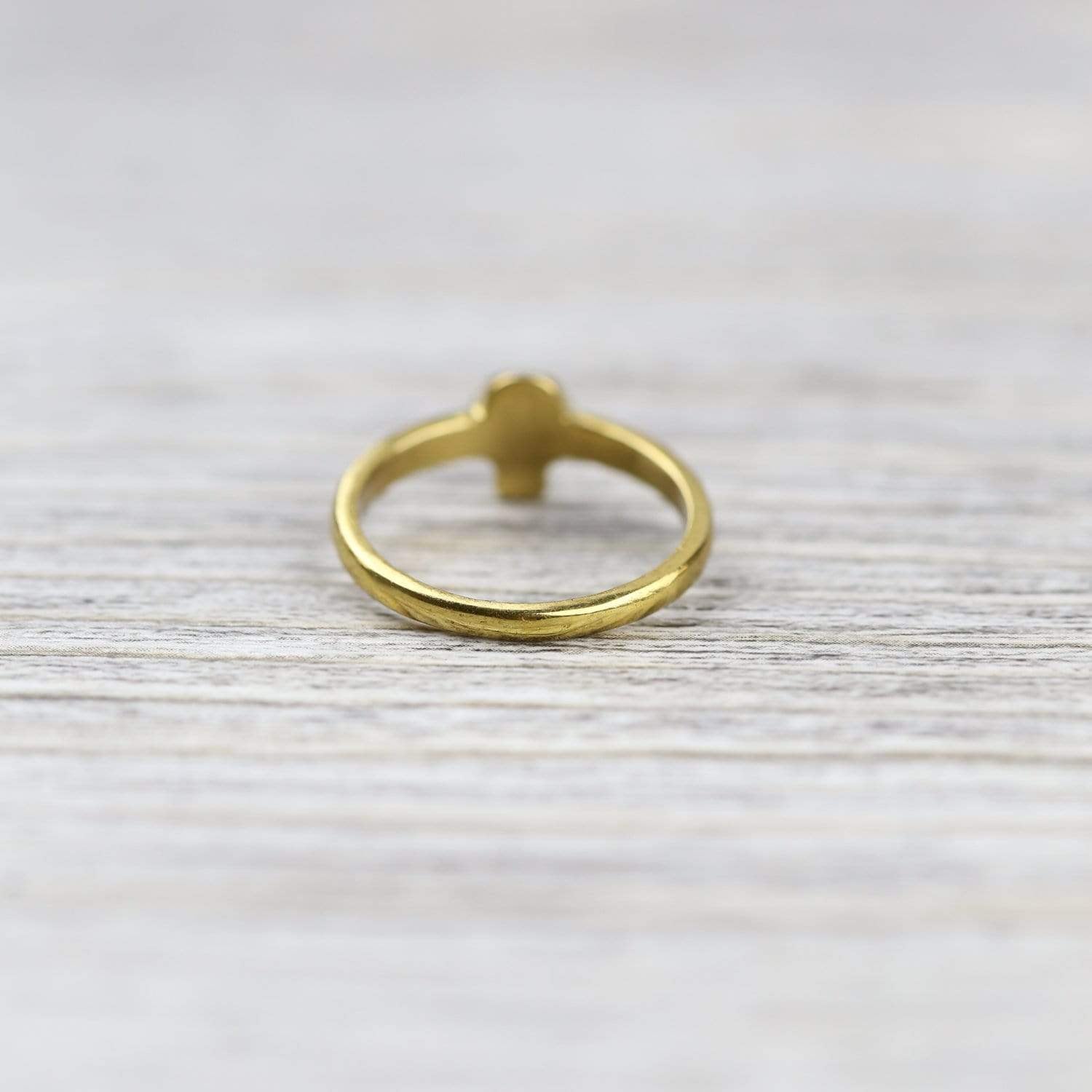 Brass Skull Impermanence Ring