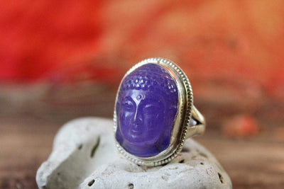 Rings Default Amethyst Buddha Ring jr108