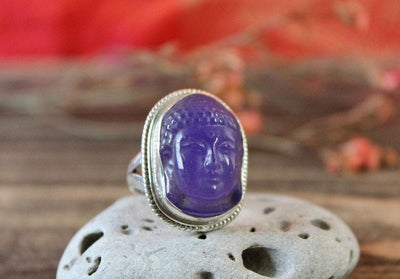 Rings Default Amethyst Buddha Ring jr108