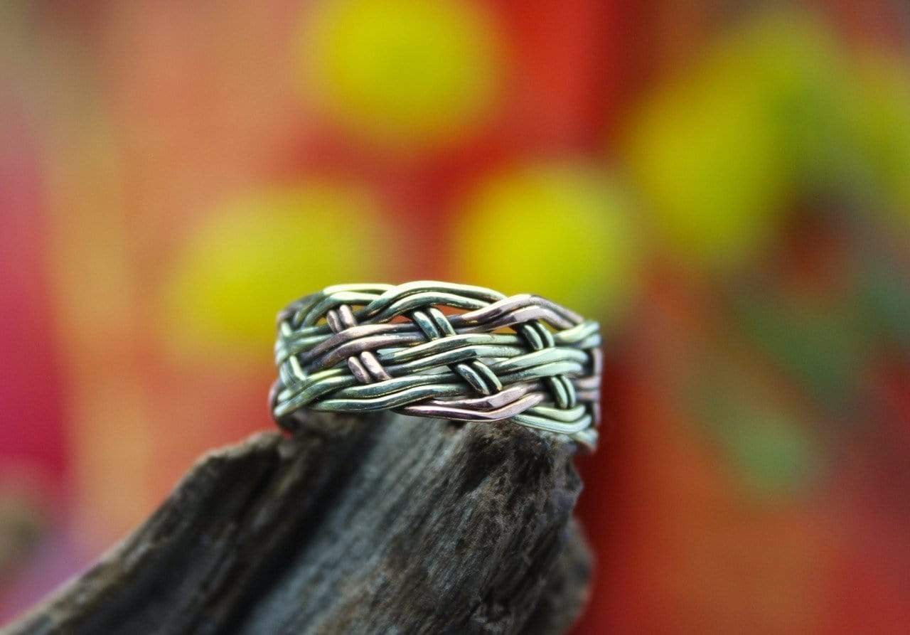 Three Metal Ringe Braided Three Metal Ring - DharmaShop