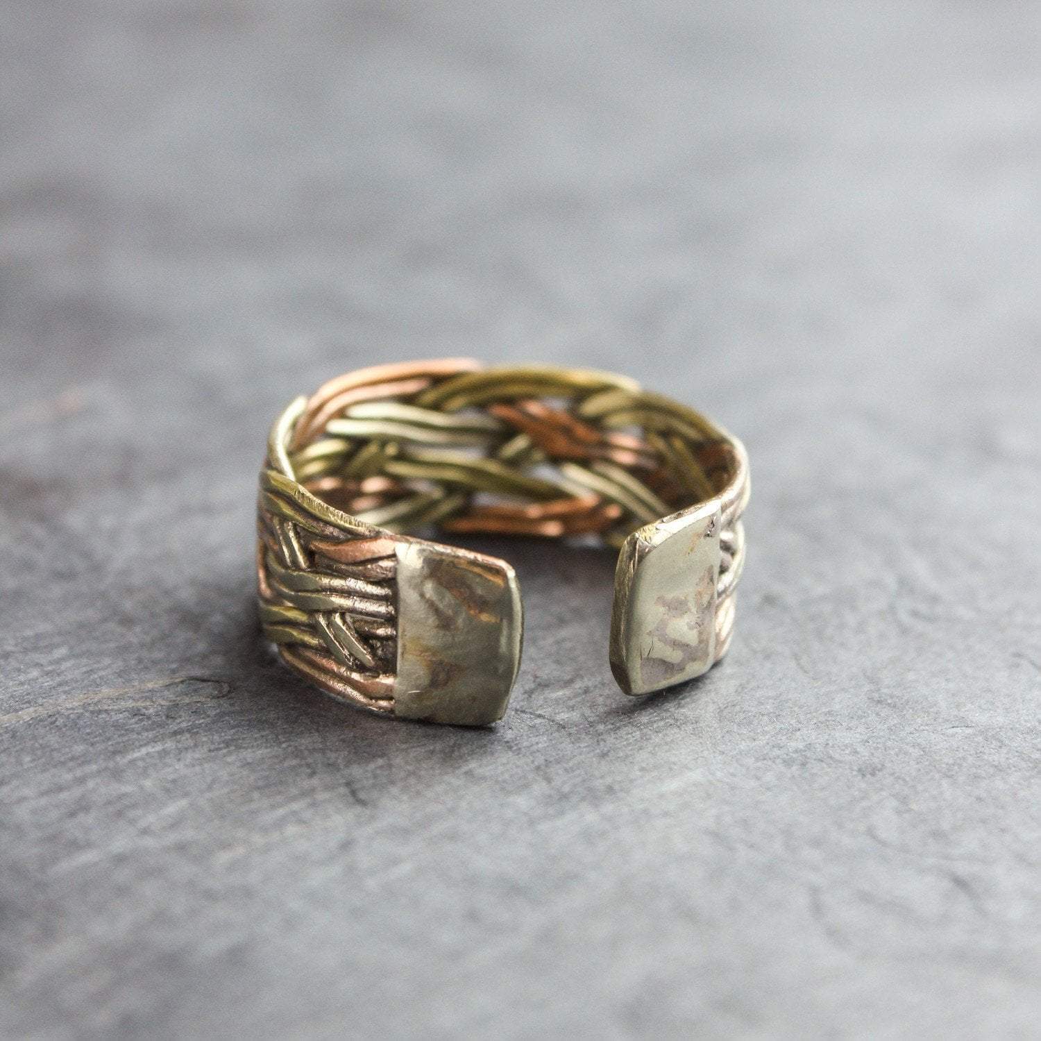 Three Metal Ringe Braided Three Metal Ring - DharmaShop