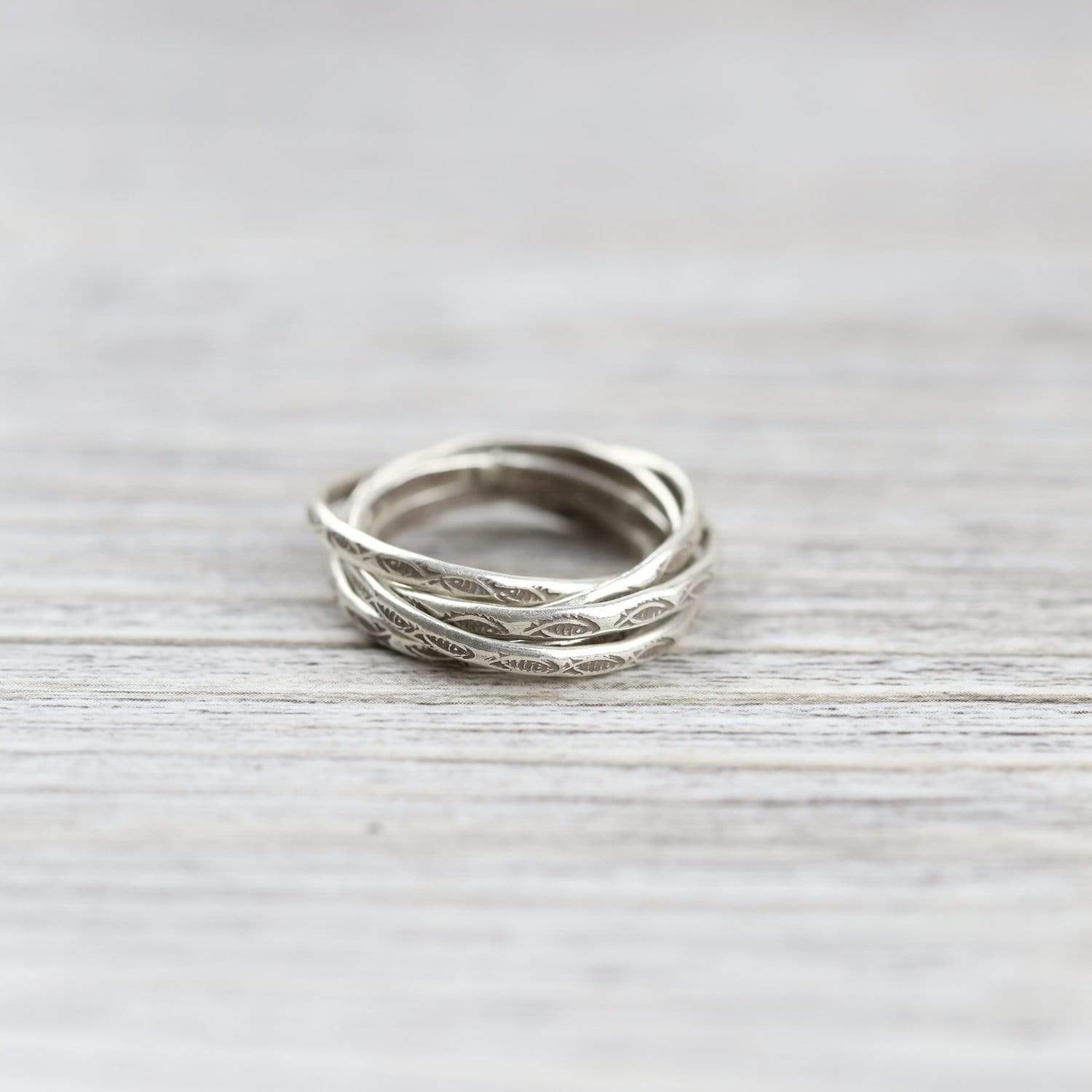 Entwined Ring for Anxiety Relief