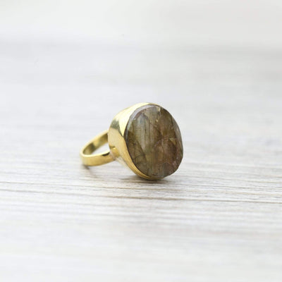 Rings Labradorite Stone Ring
