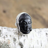 Rings Onyx Buddha Protection Ring JR247