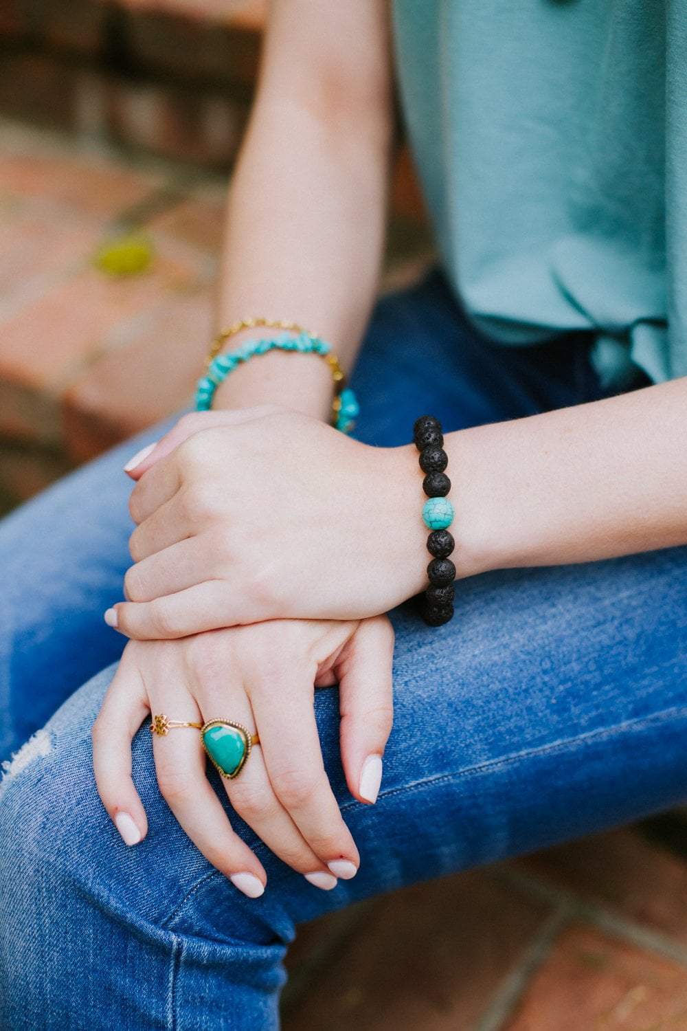 Rings Turquoise Ring Vintage Style