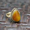 Vintage Copal Amber Ring - Handmade in Nepal - DharmaShop