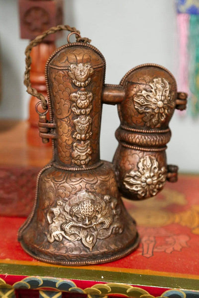 Ritual Items Auspicious Bell & Dorje Set with Case RB015