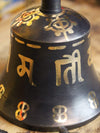 Ritual Items Black Om Mani Bell and Dorje RB009