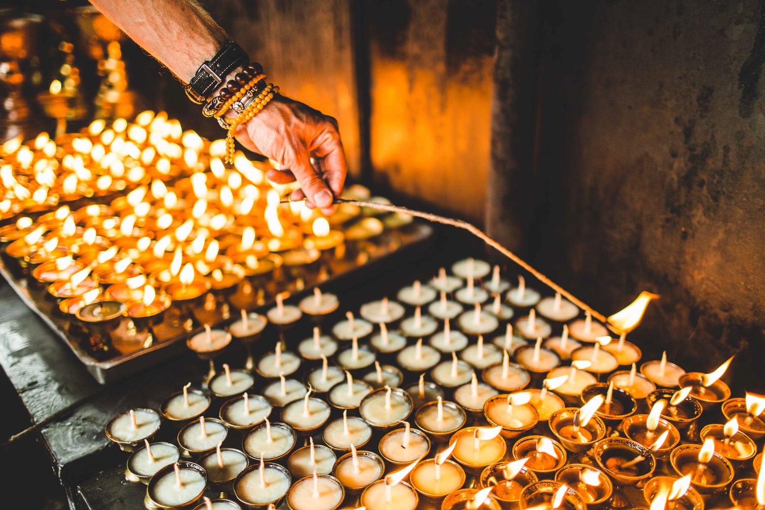 Ritual Items Copper Butter Lamp RL008