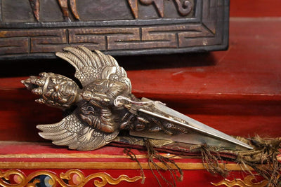 Ritual Items Garuda Phurba in Wooden Case RT031