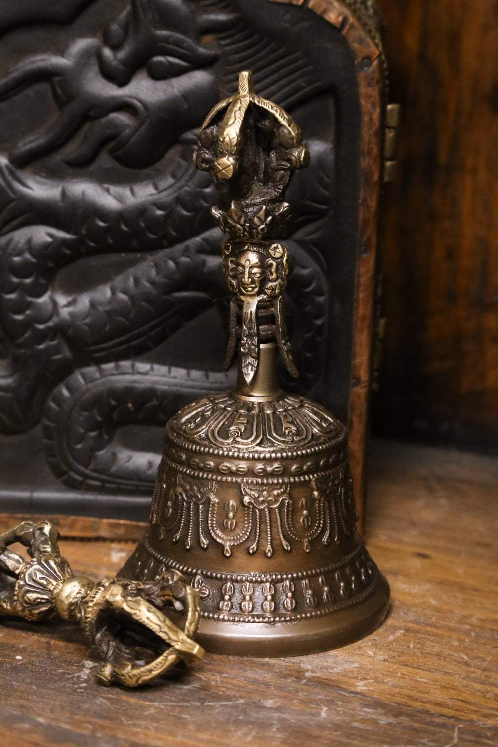 Magical Tibetan Bell and Dorje Box