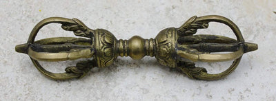 vendor-unknown Ritual Items,Tibetan Style Brass 6 inch Dorje