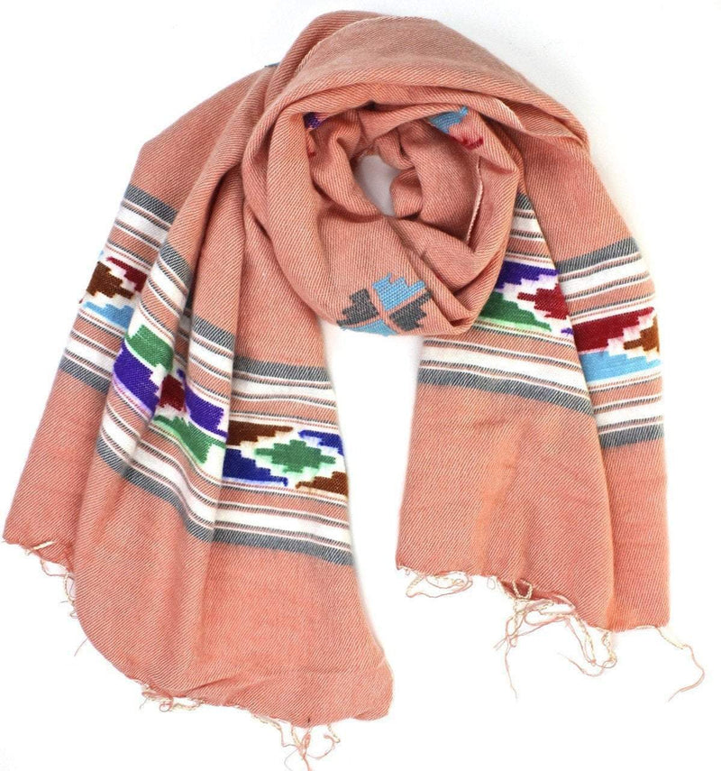 Nepalese Print Yak Wool Shawl