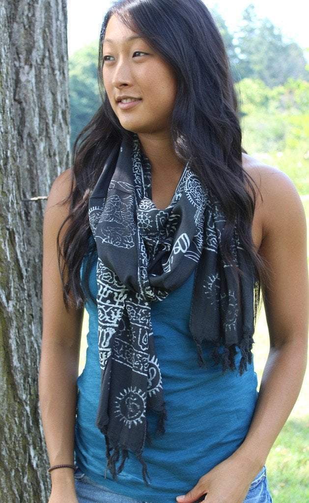 Prayer Scarf in Black DharmaShop