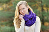 Scarves Default Sheer Batik Cotton Scarf in Purple fb143