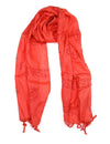 Scarves Default Small Prayer Scarf in Coral fb152