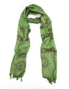 Scarves Default Small Prayer Scarf in Natural Green fb154