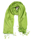 Scarves Default Water Pashmina Shawl in Grass Green fb119