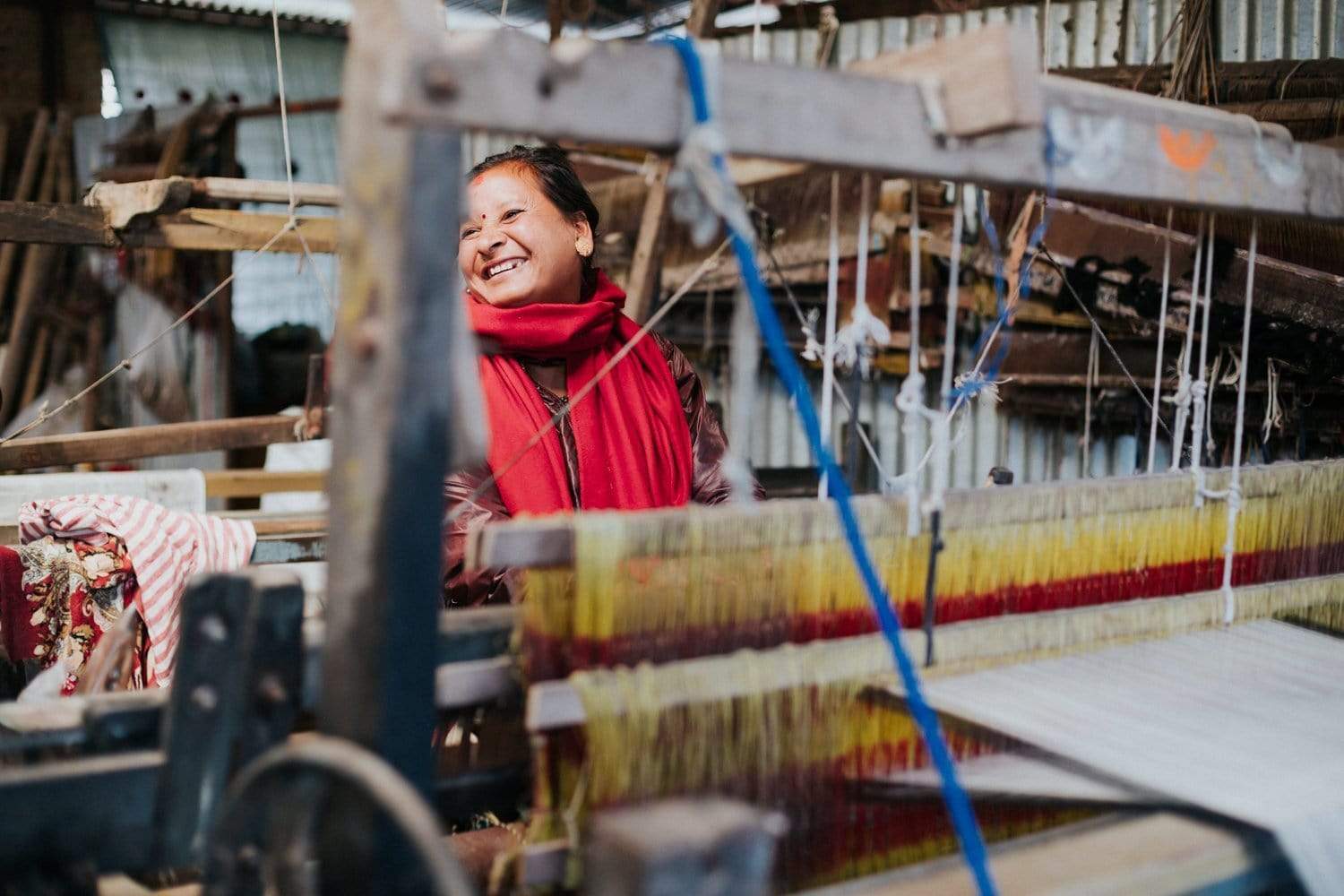 Scarves Multicolor Himalayan Wool Scarf FB187