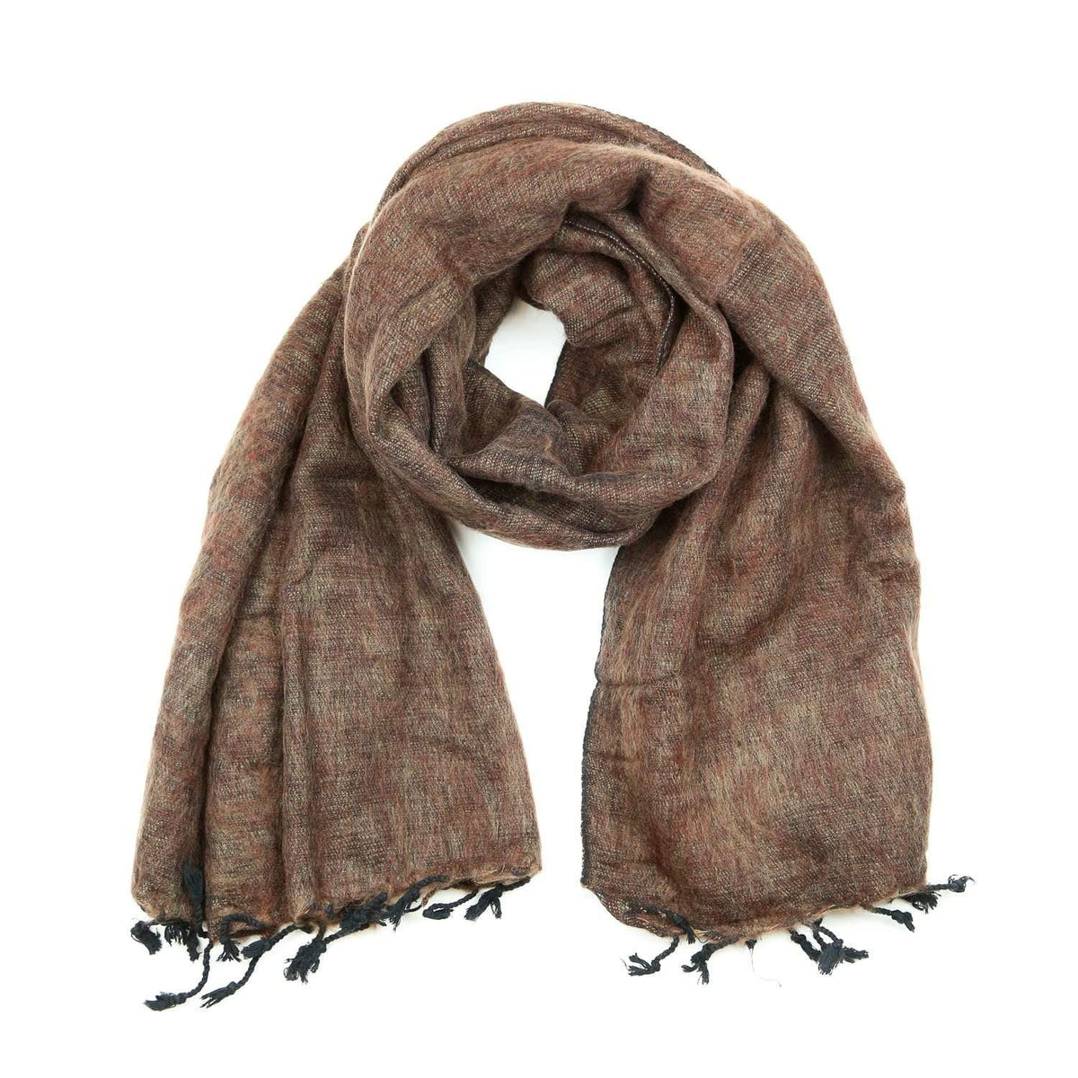 Warm Chocolate Wool Scarf