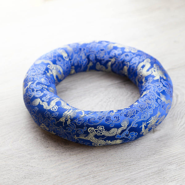 Blue Large Singing Bowl Ring Cushion