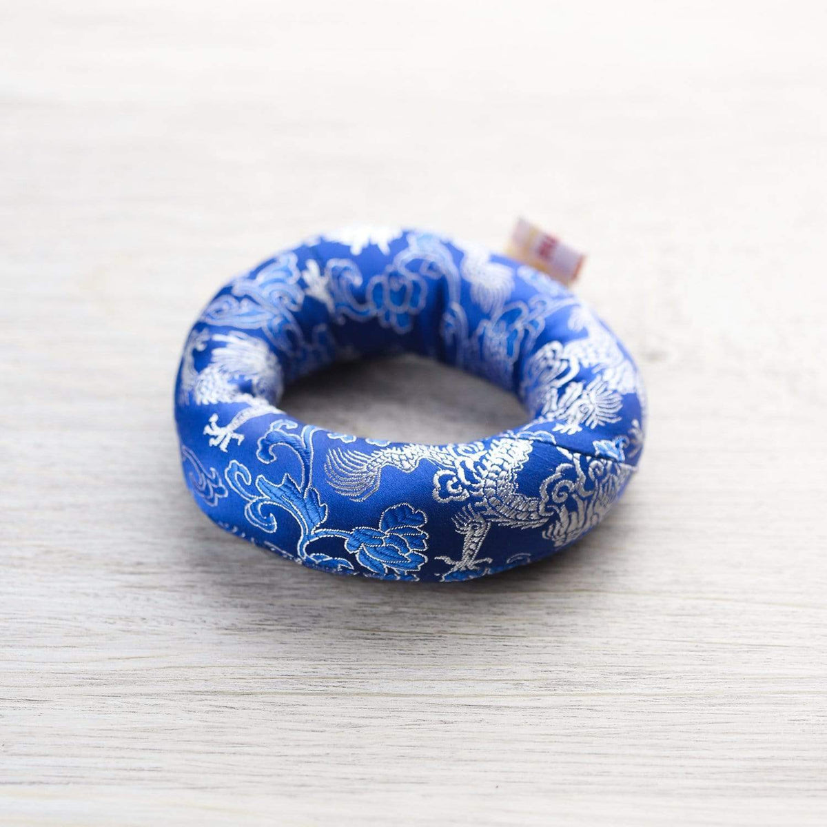 Blue Singing Bowl Ring Cushion