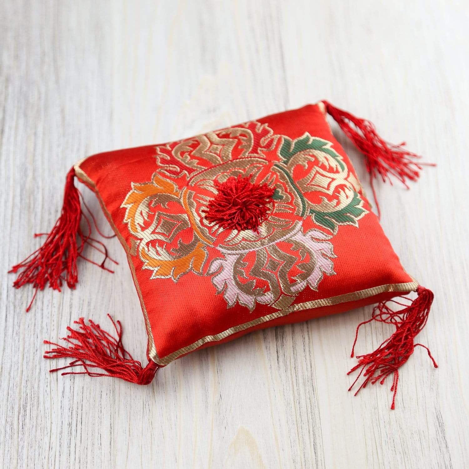Singing Bowls Default Ruby Red Singing Bowl Pillow sz011