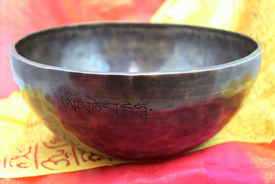 Singing Bowls,Meditation,Tibetan Style,Valentines Day Gift Guide Default Heart Chakra F 355hz Compassion Mantra Singing Bowl mantrabowl-c