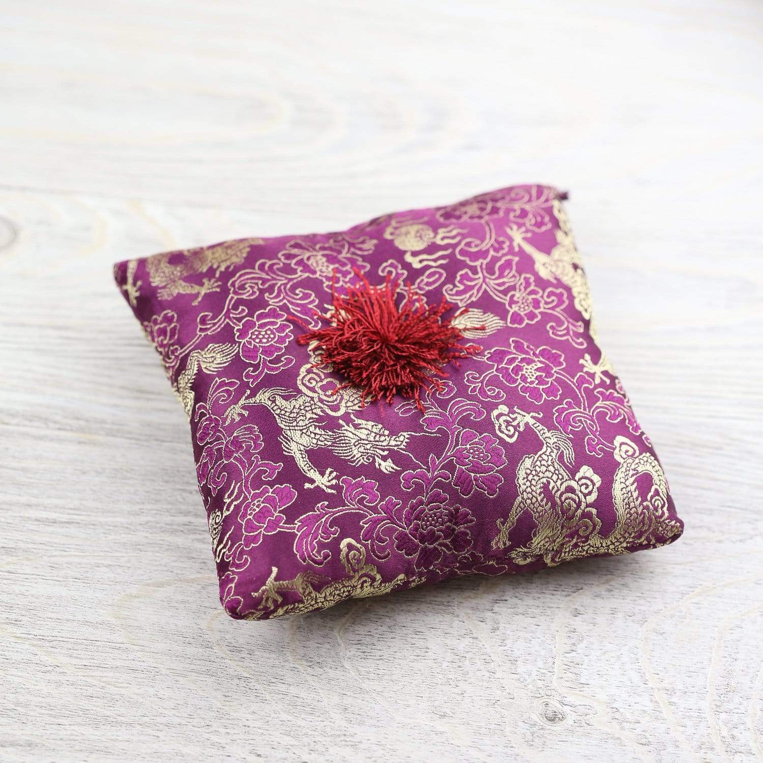 Singing Bowls Purple Singing Bowl Pillow SZ040