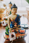 Statues Blue Dragon Medicine Buddha Statue