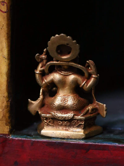 Mini estatua dorada de Ganesh